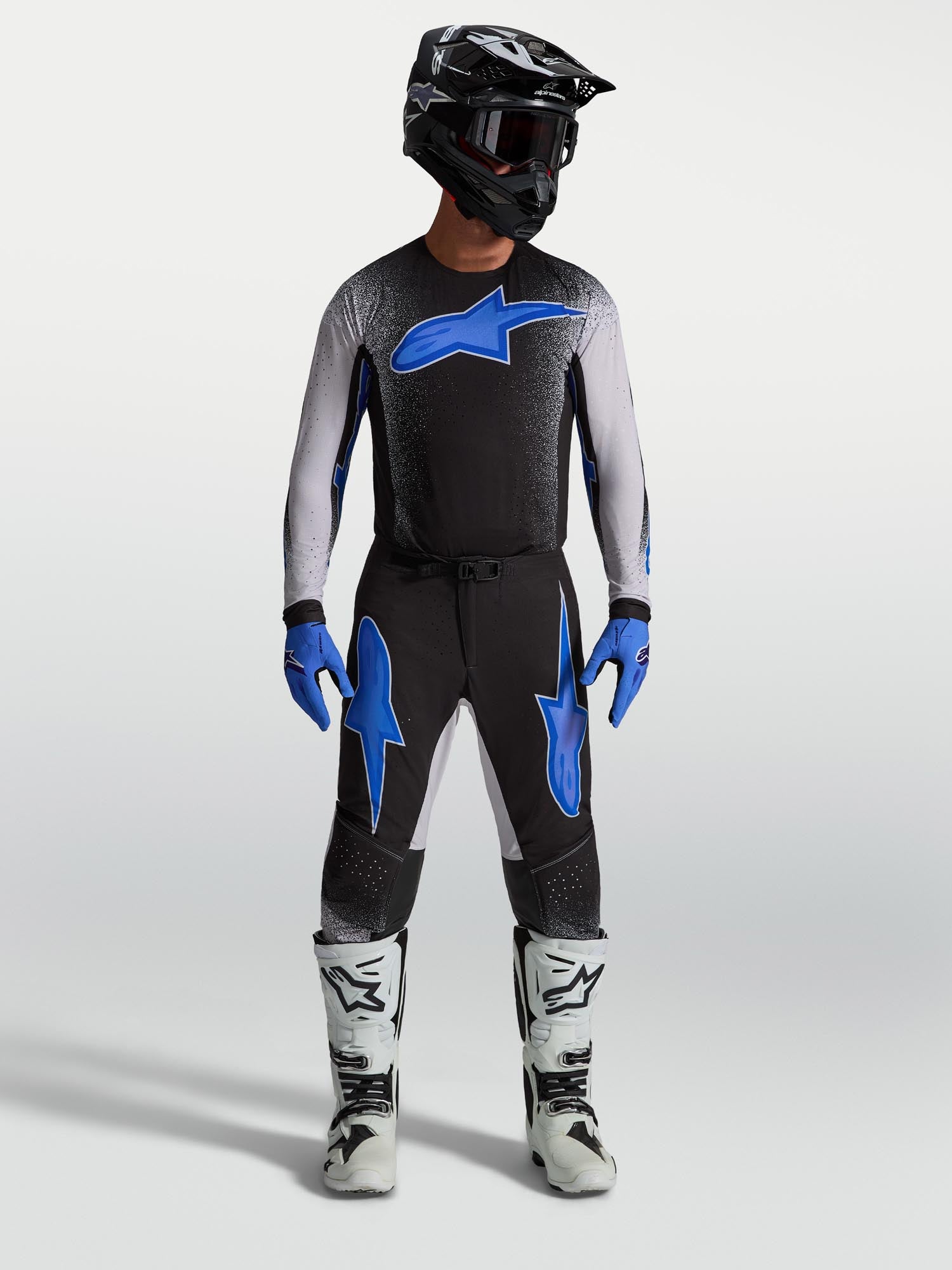 Alpinestars Supertech Hiten AFD Motocross Pants black/blue/purple 34 Figure 5