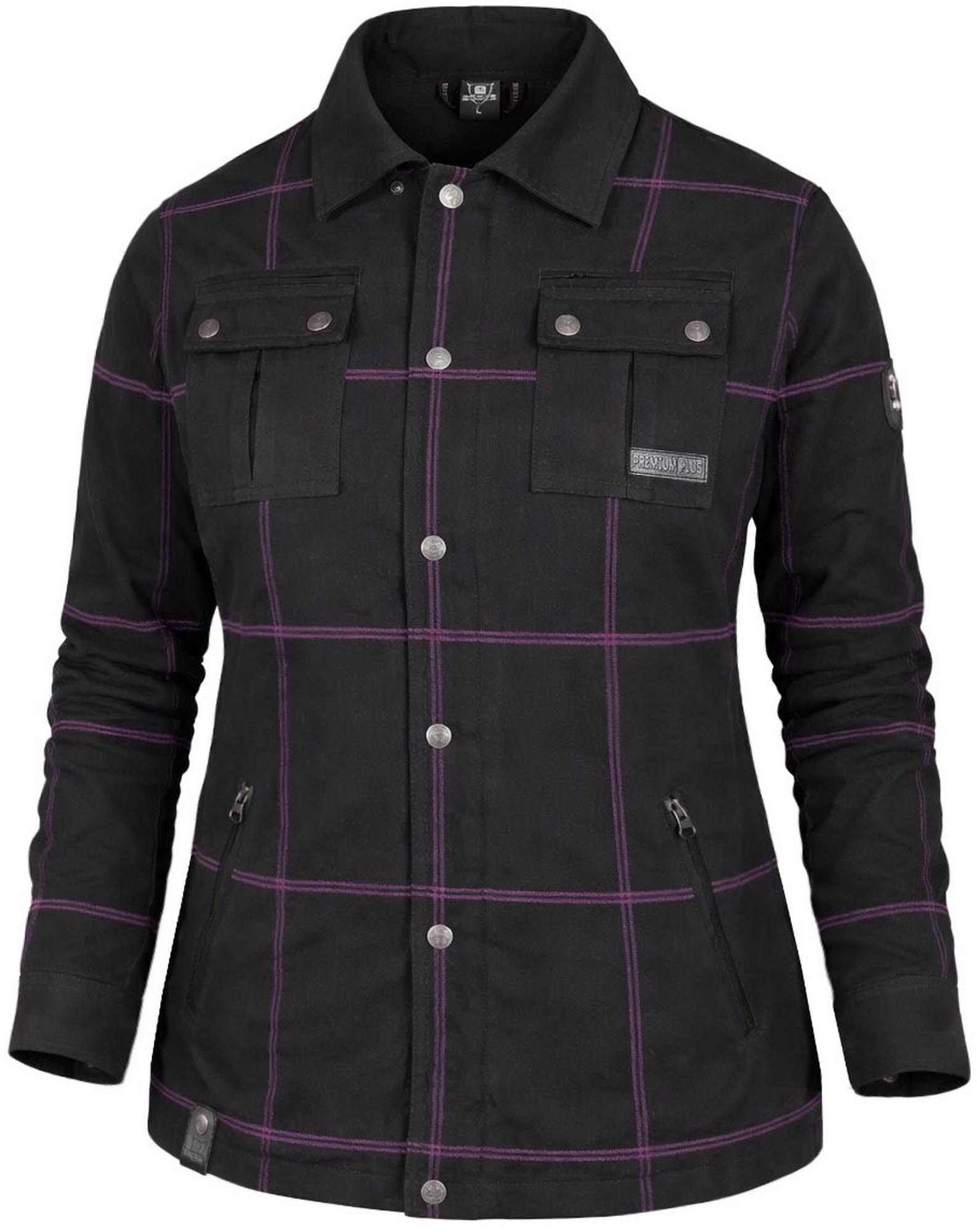 Bores Lumberjack Premium Plus Bortexx Damer Motorcykelskjorte AAA sort/pink S Figur 2