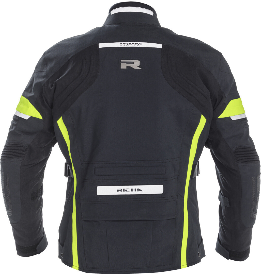 Richa Arc Gore-Tex waterproof Motorcycle Textile Jacket black/yellow XL Figure 2