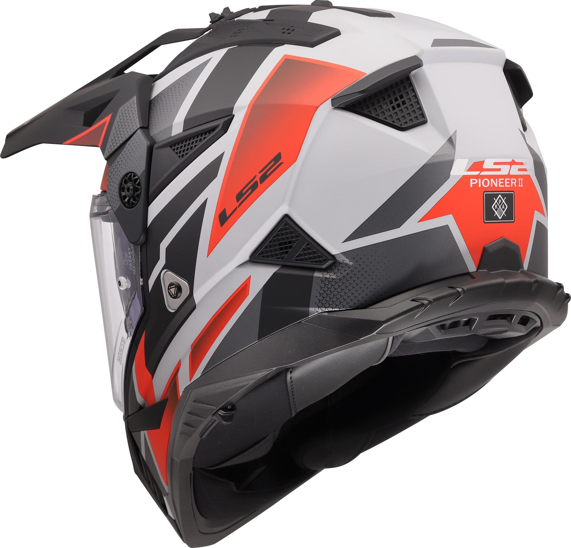 Side view of LS2 MX702 Pioneer II Block Enduro Helmet