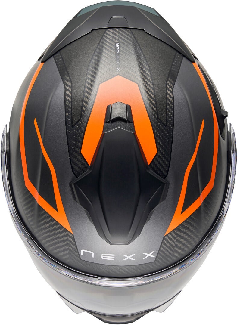 Nexx X.Lifetour Pro Mile Carbon Klapphelm grau matt/orange XXXL (65/66) Abbildung 2