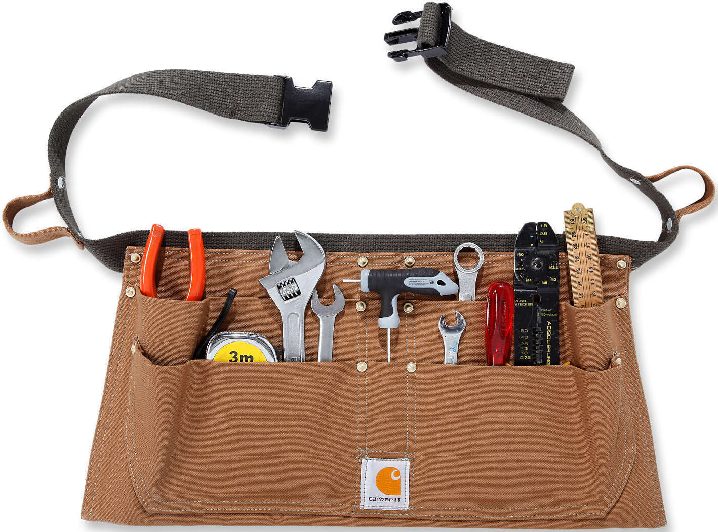 Carhartt Firm Duck Half Apron Tool Belt brown XL Figure 1