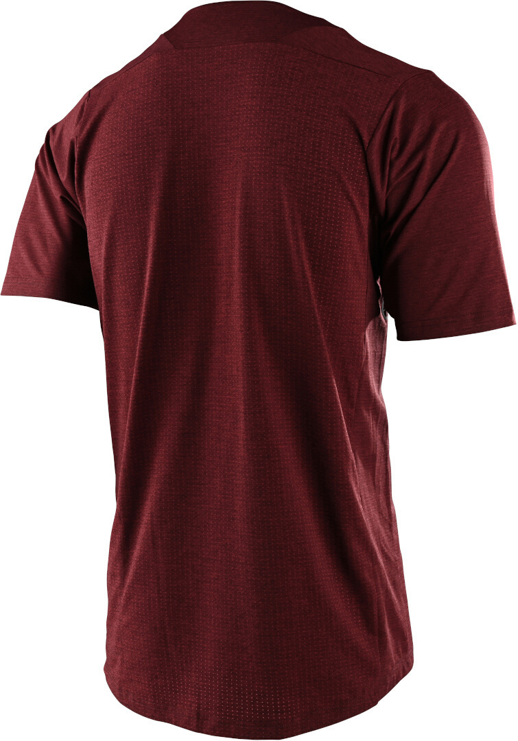 Troy Lee Designs Skyline Solid Fiets T-Shirt Donkerrood L Figuur 2