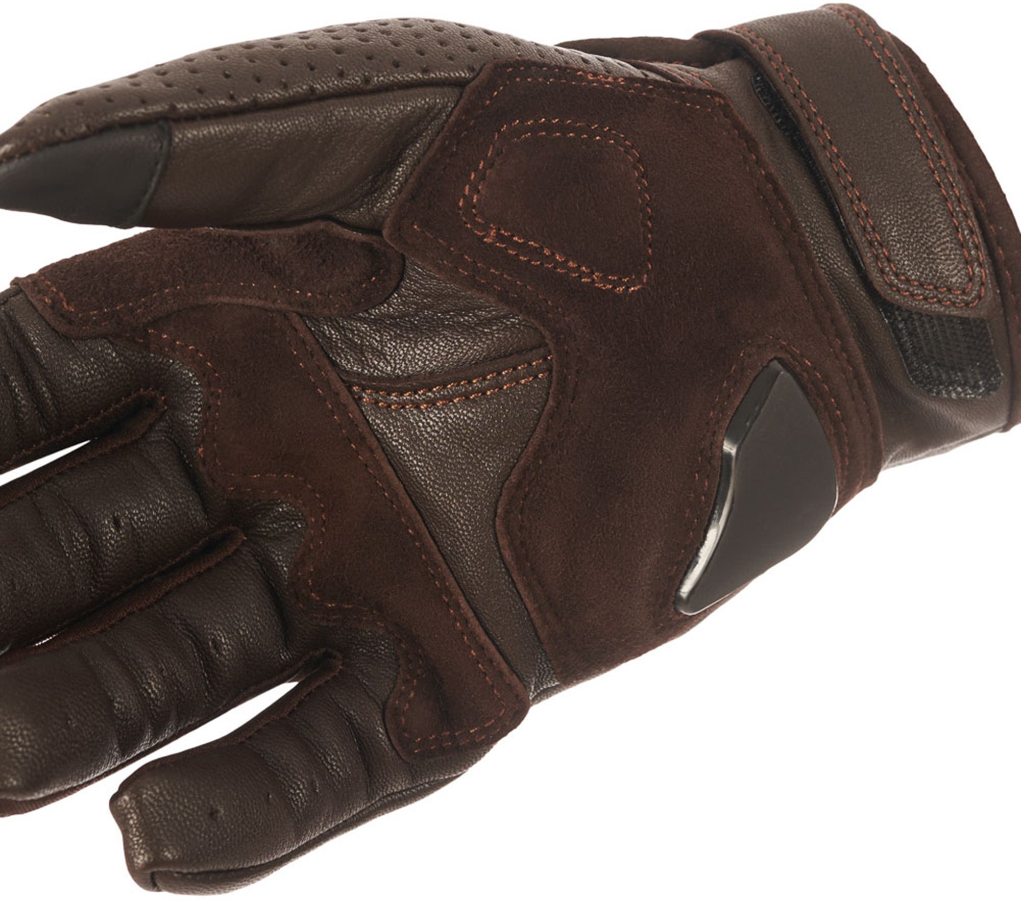 Pando Moto Onyx 02 geperforeerde motorhandschoenen bruin XXL Figuur 2