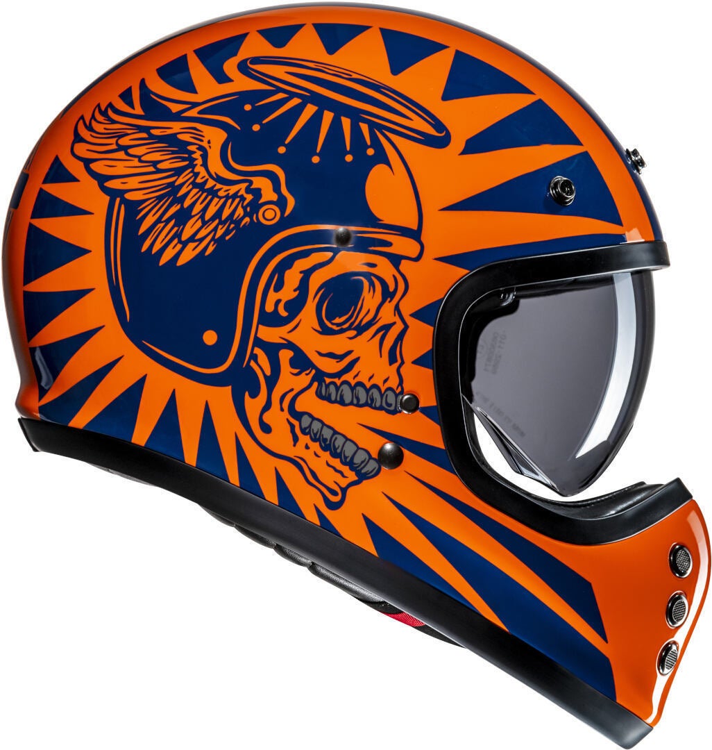 HJC V60 Flame Casco Arancione/blu L (58/59) Figura 2