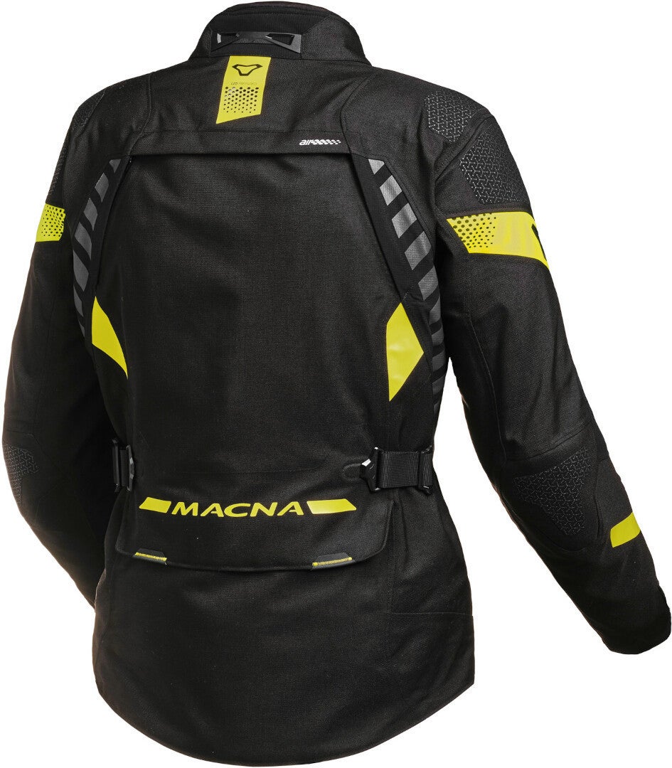 Macna Ultimax waterproof Ladies Motorcycle Textile Jacket black/yellow XXL Figure 2
