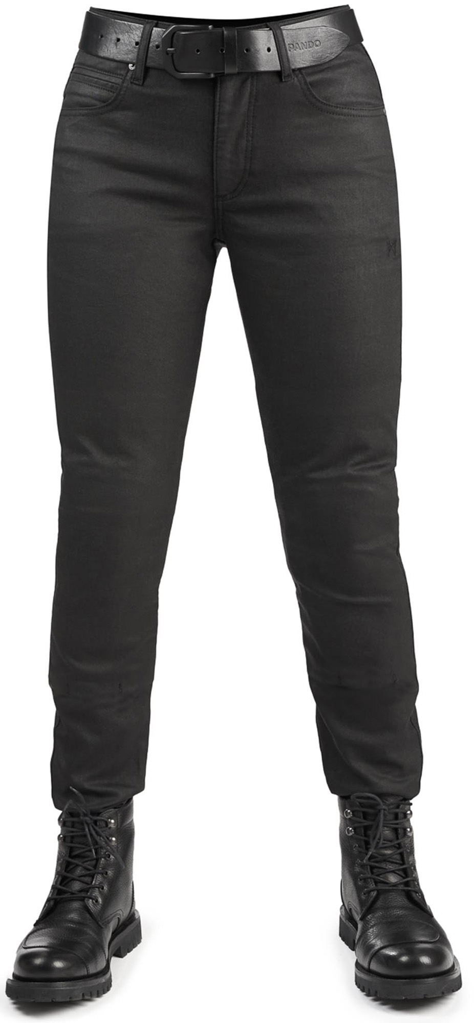 Pando Moto Lorica Black Jeans femininos de motocicleta Artigo principal Figura 1