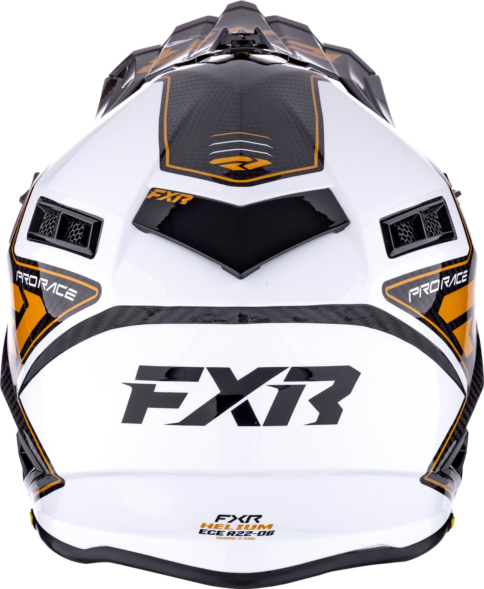 FXR Helium Carbon Cască de motocross Alb/Negru/Auriu XS Figura 5