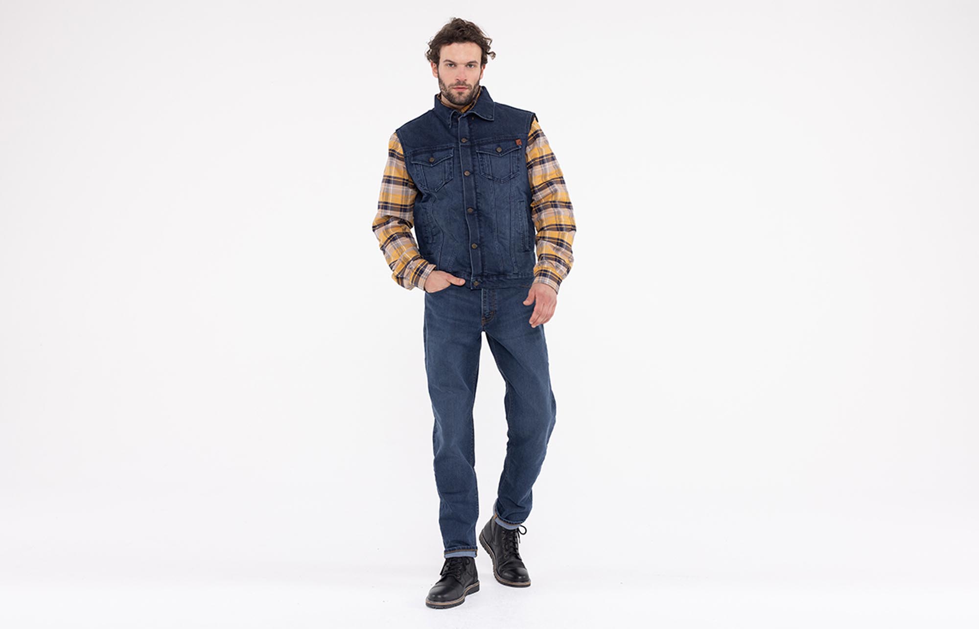 John Doe Trucker Denim Motorvest 4XL Figuur 8
