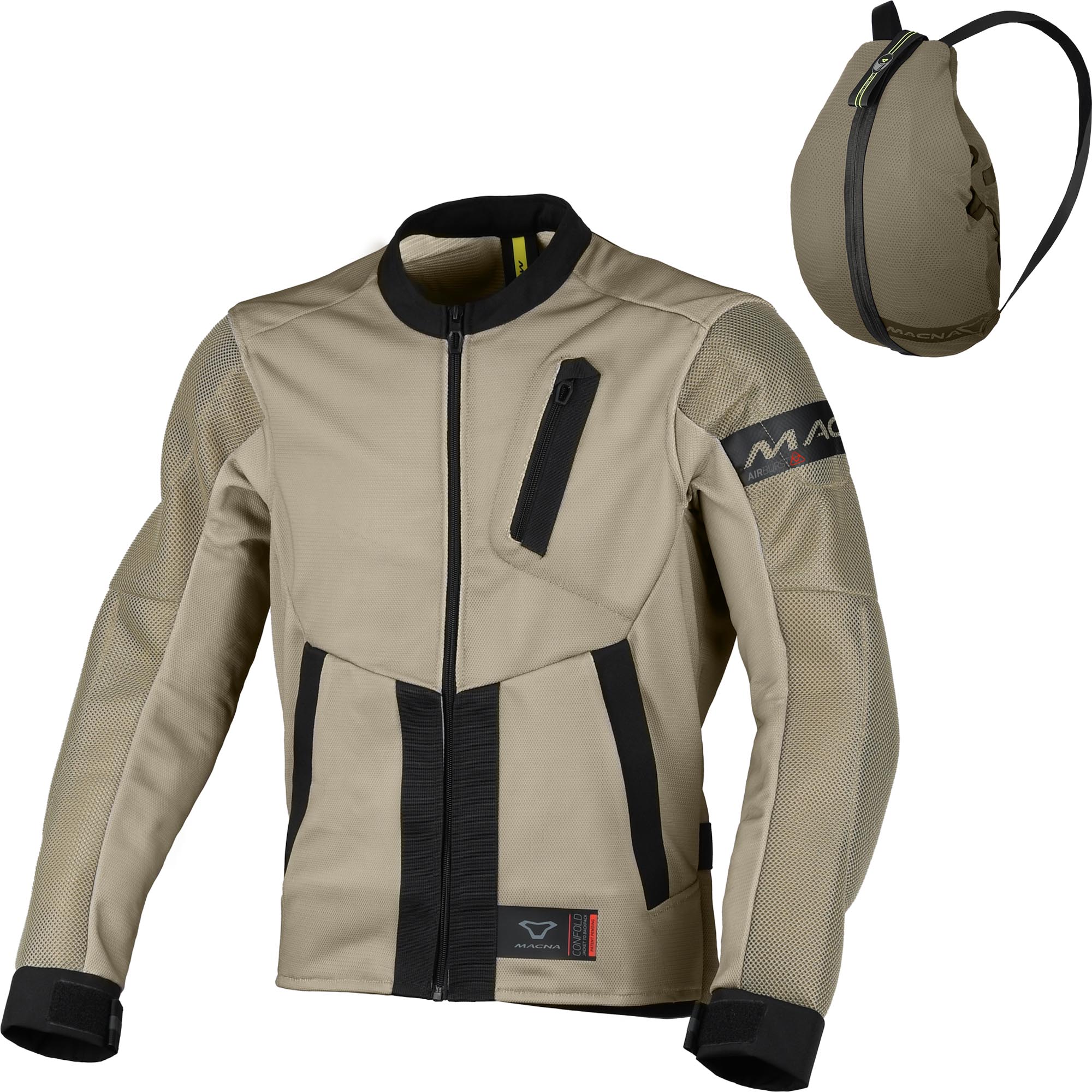 Macna Torido Motorcycle Textile Jacket sand/black M Figure 1