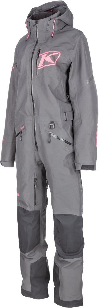 Klim Ripsa Vapor Snescooterdragt i ét stykke grå/pink Kort L Figur 1