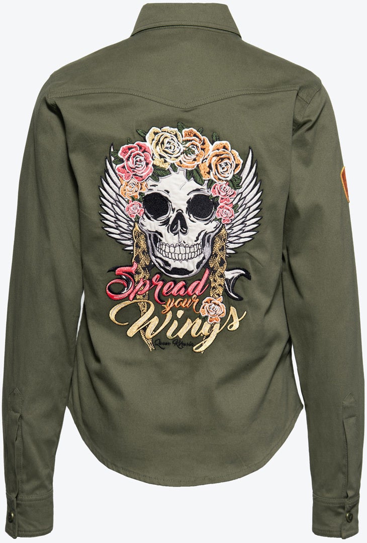 Queen Kerosin Spread your Wings Damen Hemd S Abbildung 3