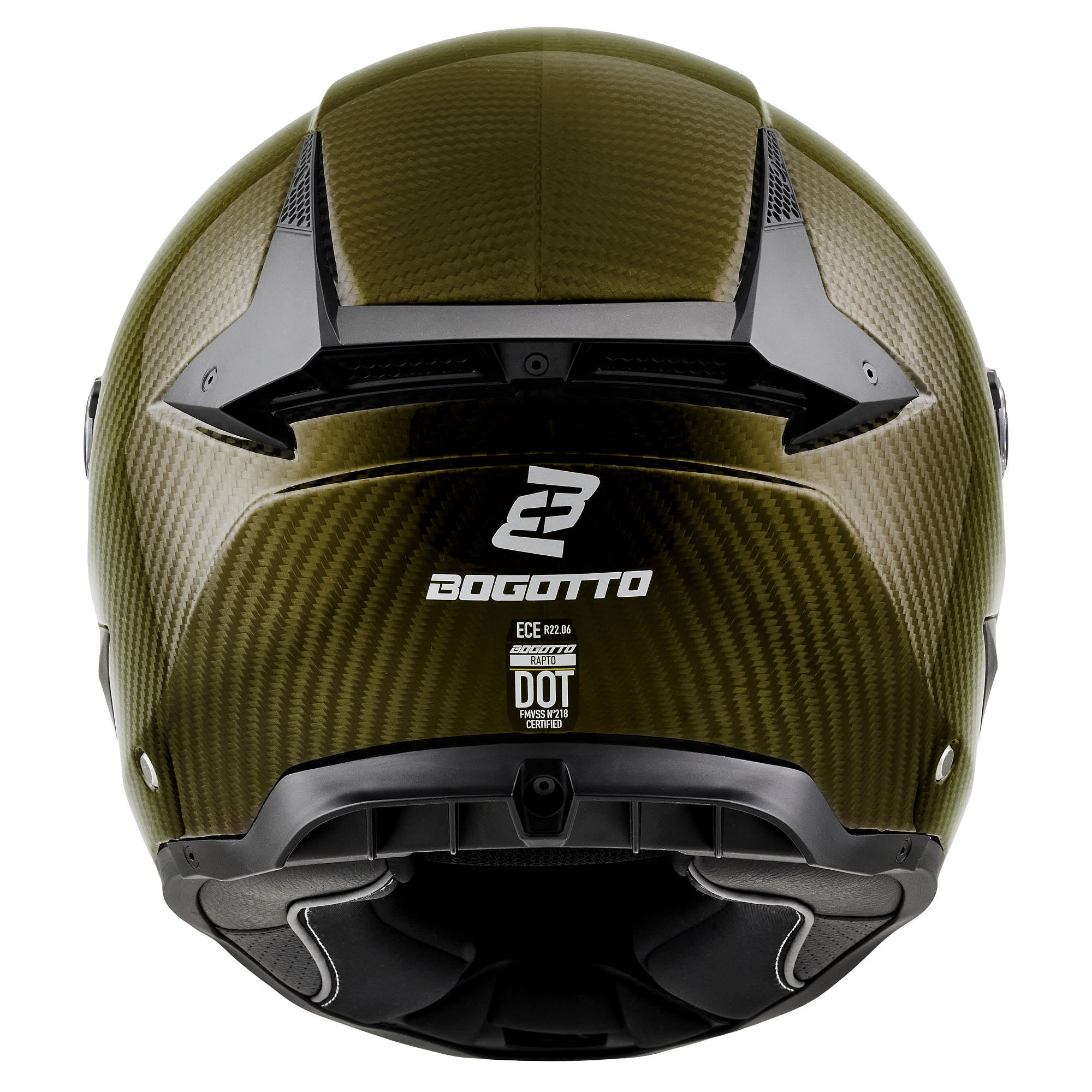 Bogotto Rapto Carbon Capacete Ouro 2XL Figura 5