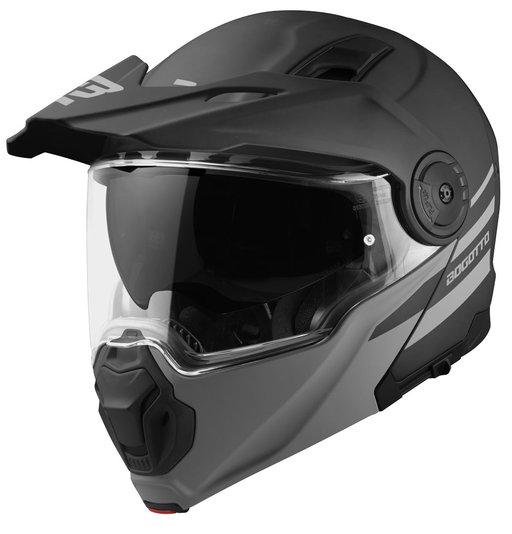 Bogotto FG-102 Duo Fiberglass Enduro Flip-Up Helmet-image-470238703