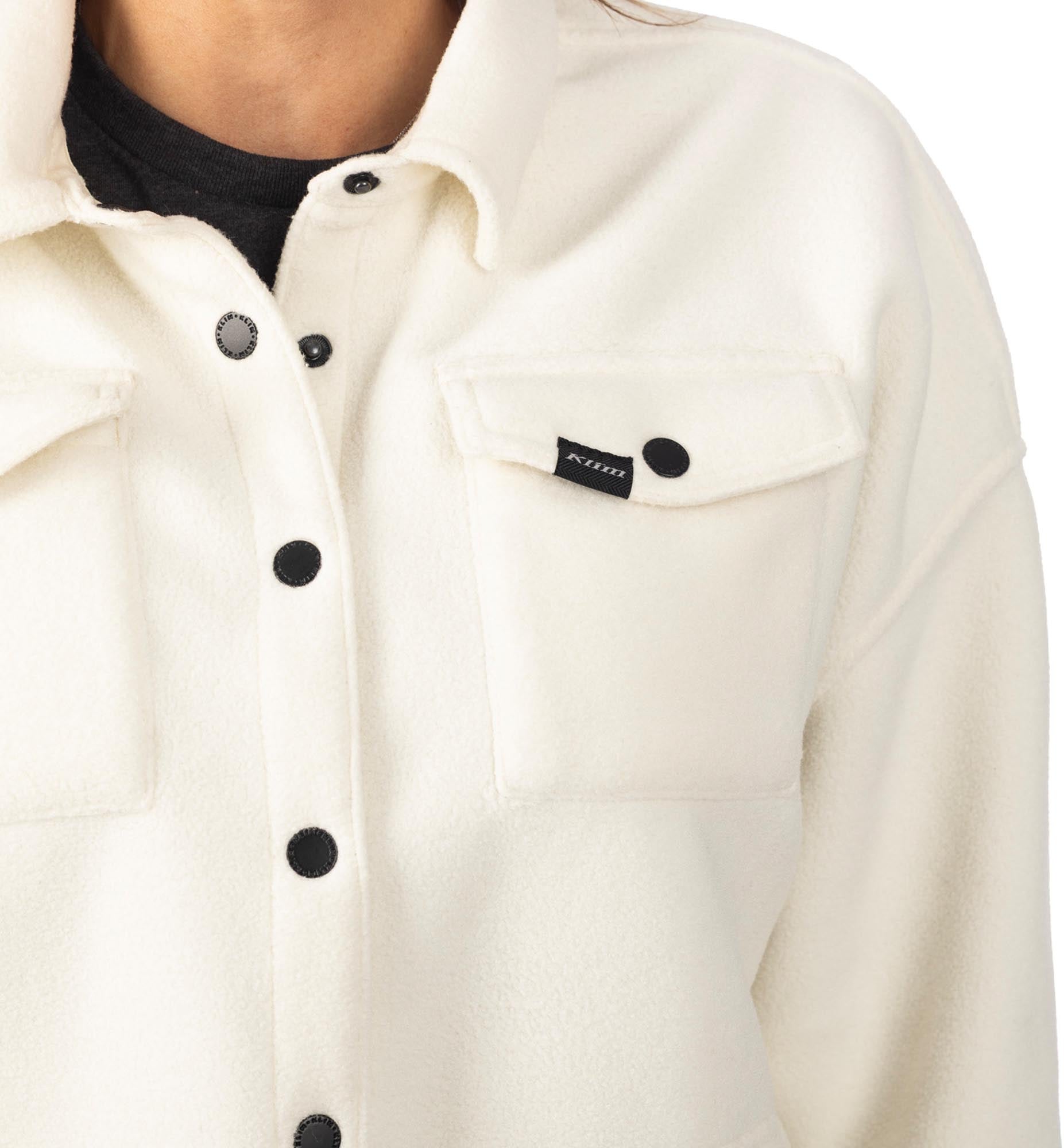 Klim Darby Canyon Dames fleece overhemdjas Wit XL Figuur 4