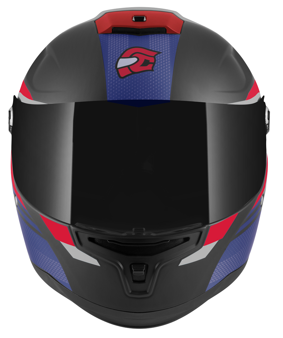 FC-Moto FF114B Zeron Cască Negru mat/roșu/albastru/alb L Figura 3