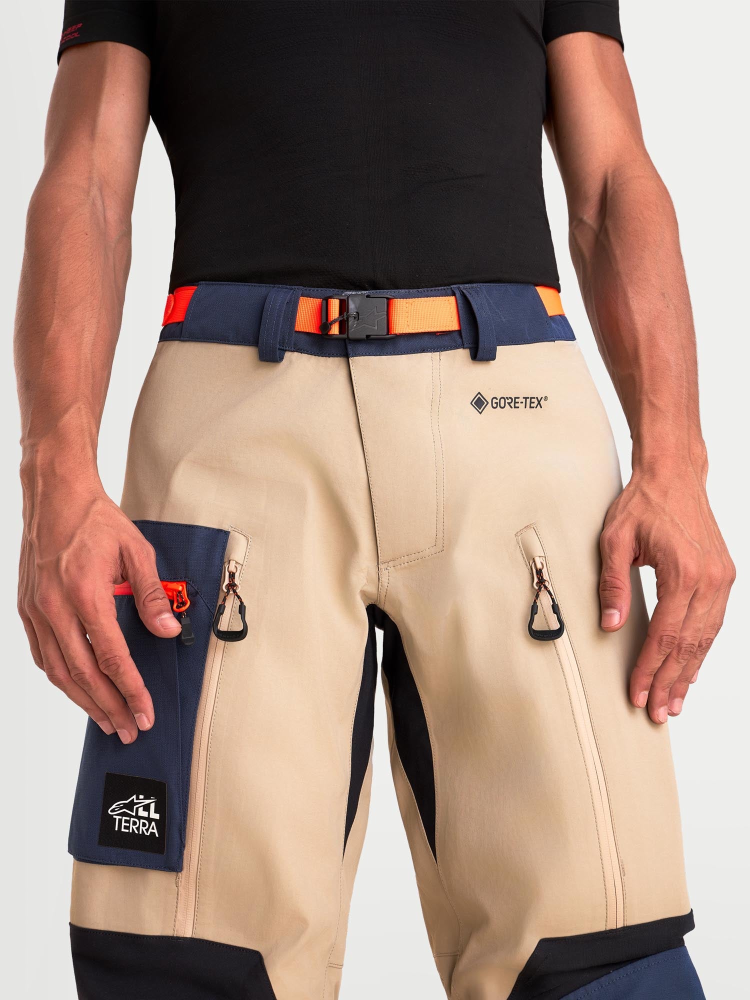 Alpinestars Arenis Gore-Tex Pantalon textile de moto imperméable bleu/marron M Figure 9