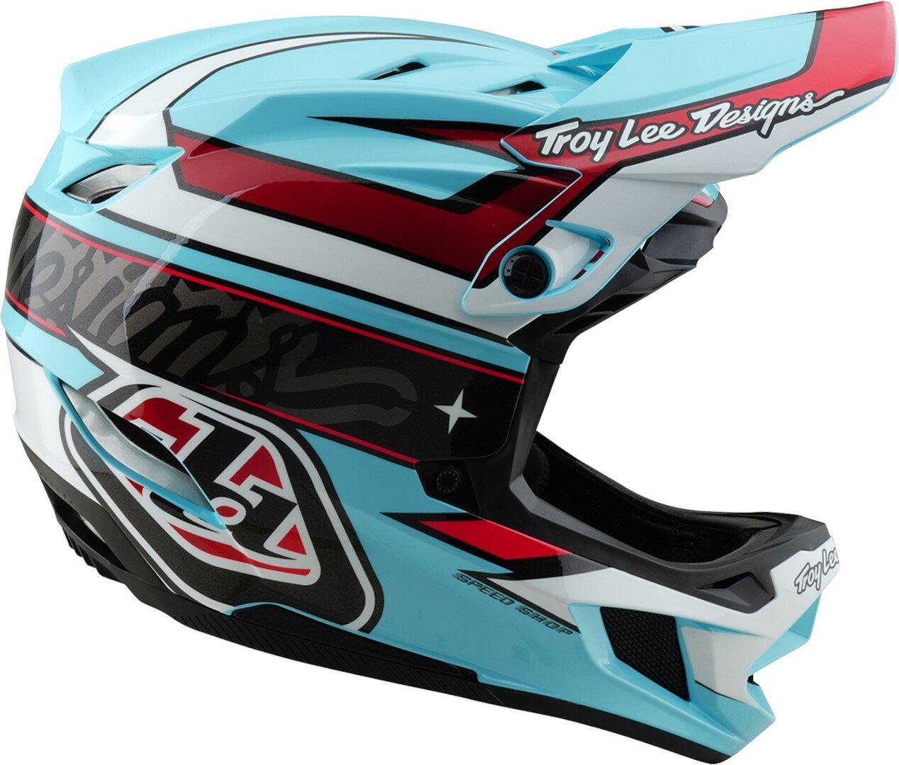 Troy Lee Designs D4 Mips Linear Polyacrylite Downhill Helm multi-coloured XL (60/61) Figure 5