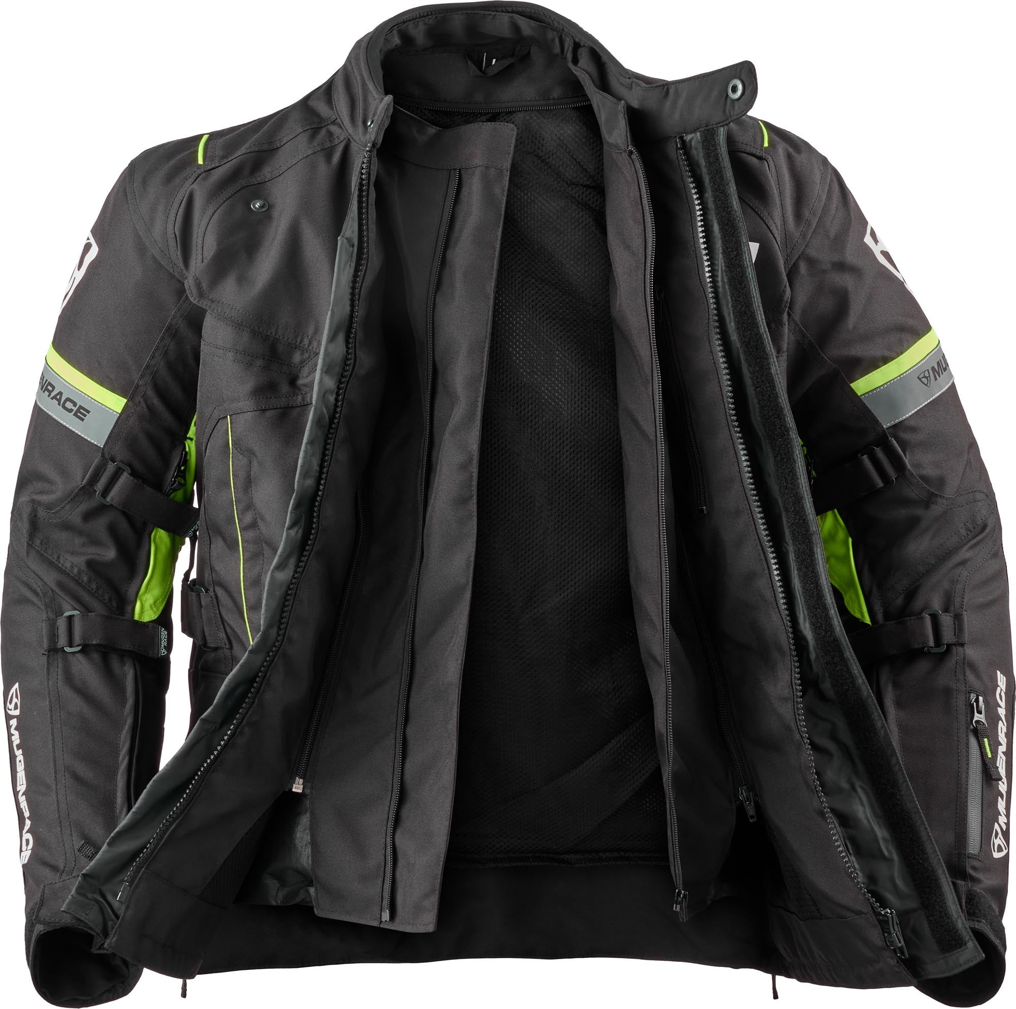 MUGENRACE T-Uno waterproof Motorcycle Textile Jacket black/yellow S Figure 4