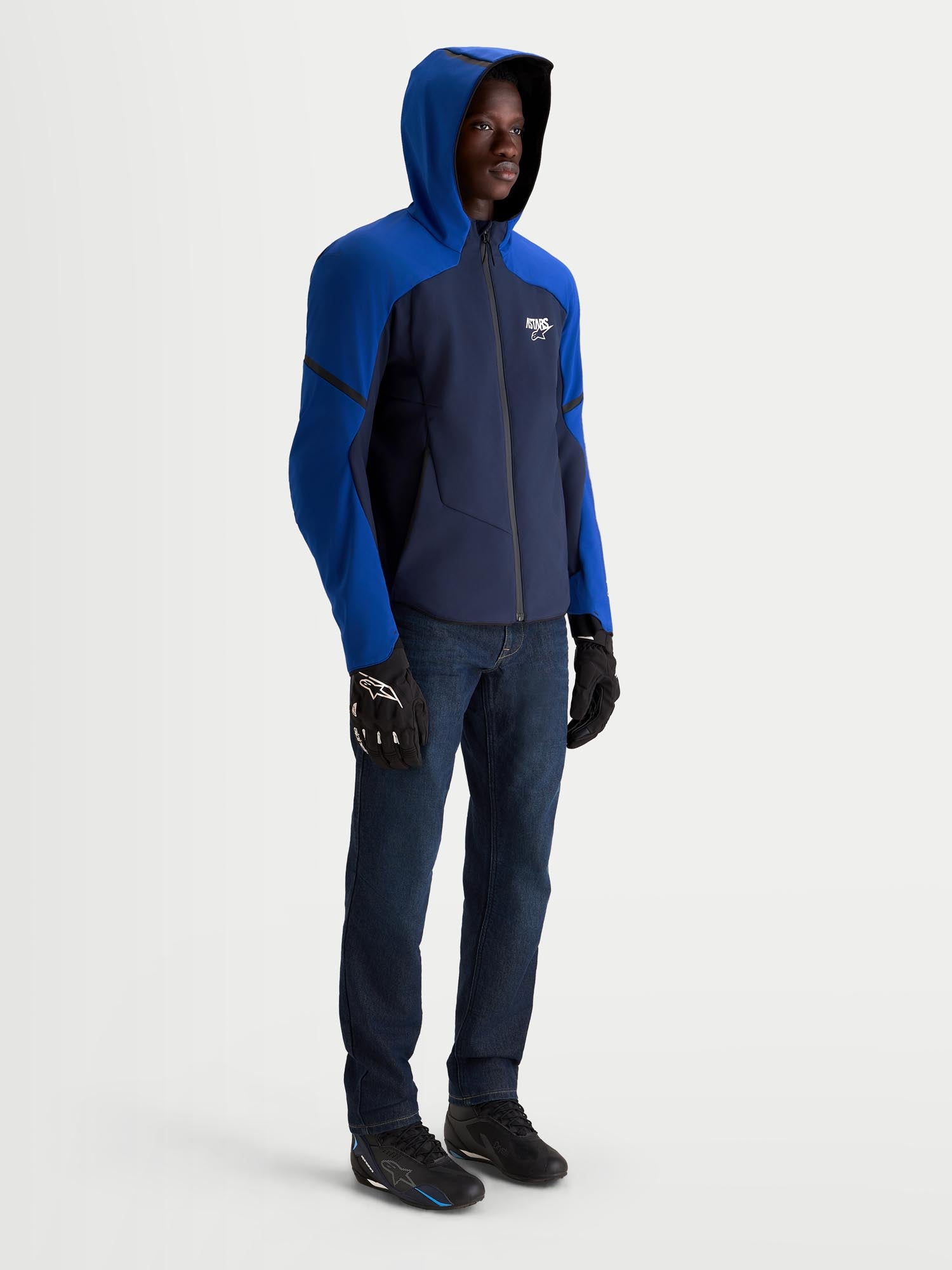Alpinestars Aeroshel 방수 오토바이 섬유 재킷 네이비 블루 3XL 그림 8