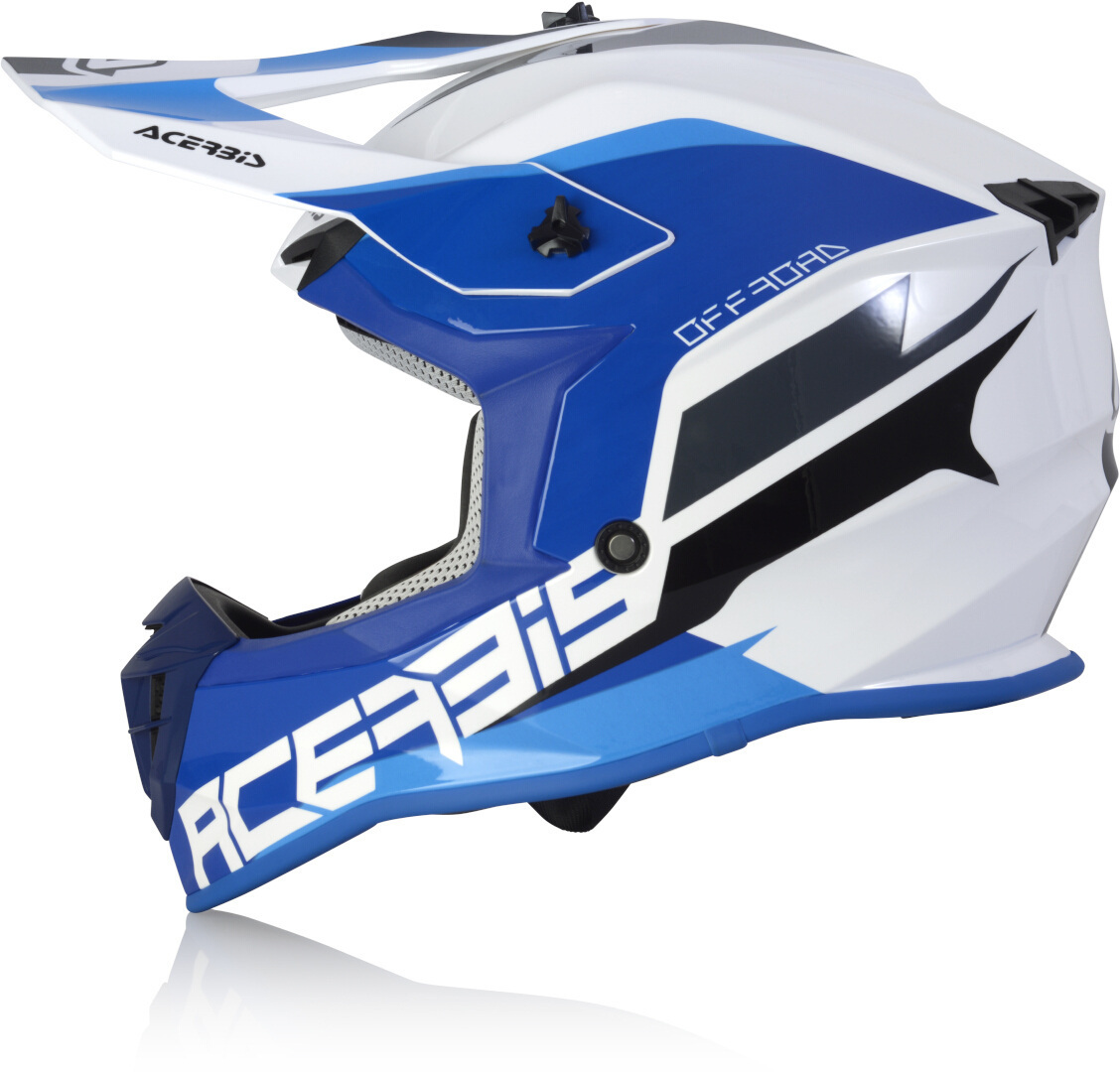 Acerbis Linear Casco Motocross bianco/blu M (57/58) Figura 3