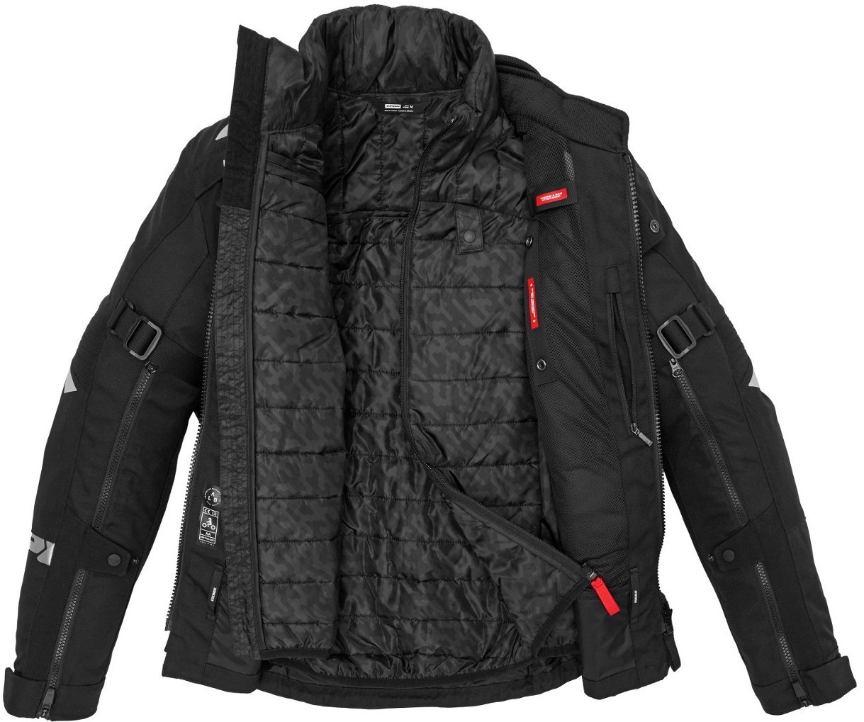 Spidi H2Out Allroad Motorcycle Textile Jacket black/grey L Figure 5