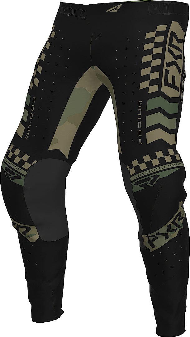 FXR Podium Gladiator 2023 Motocross bukser sort/grøn 32 Figur 1