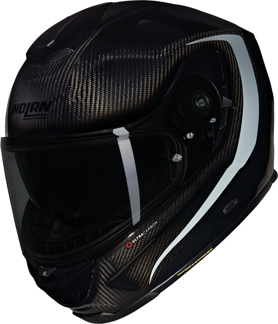 Nolan X-903 Ultra Carbon Intrigo N-Com Hjelm sort/grå M (58) Figur 1