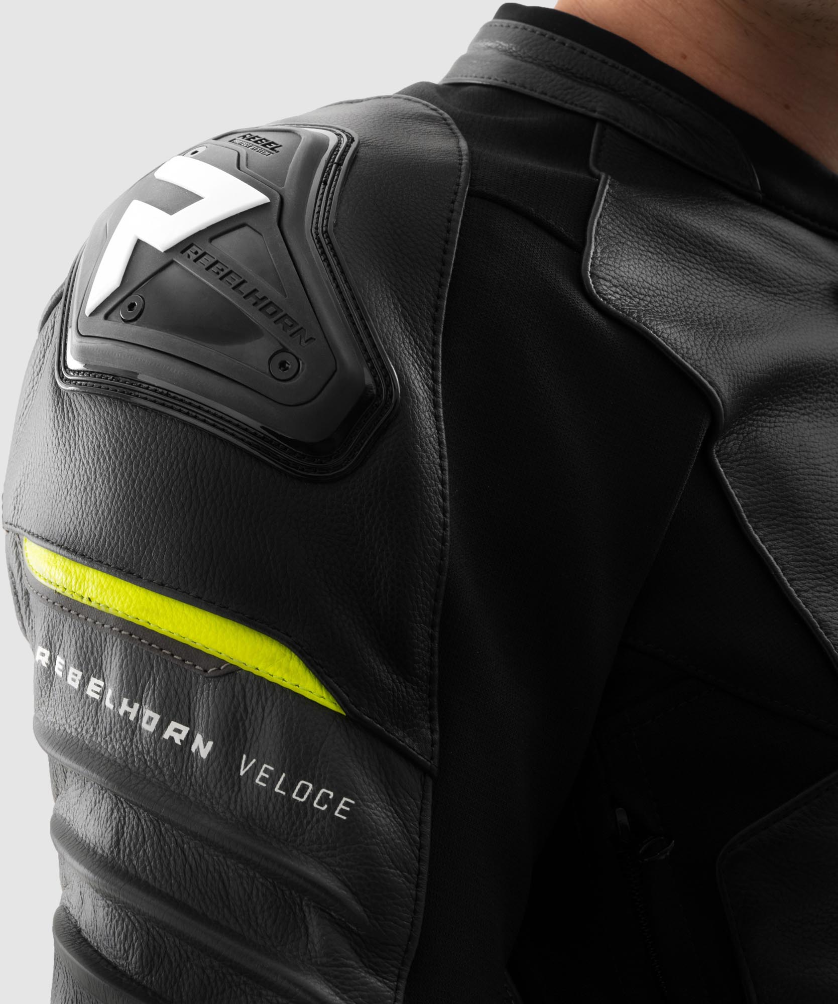 Side view of Rebelhorn Veloce Motorcycle Leather Jacket