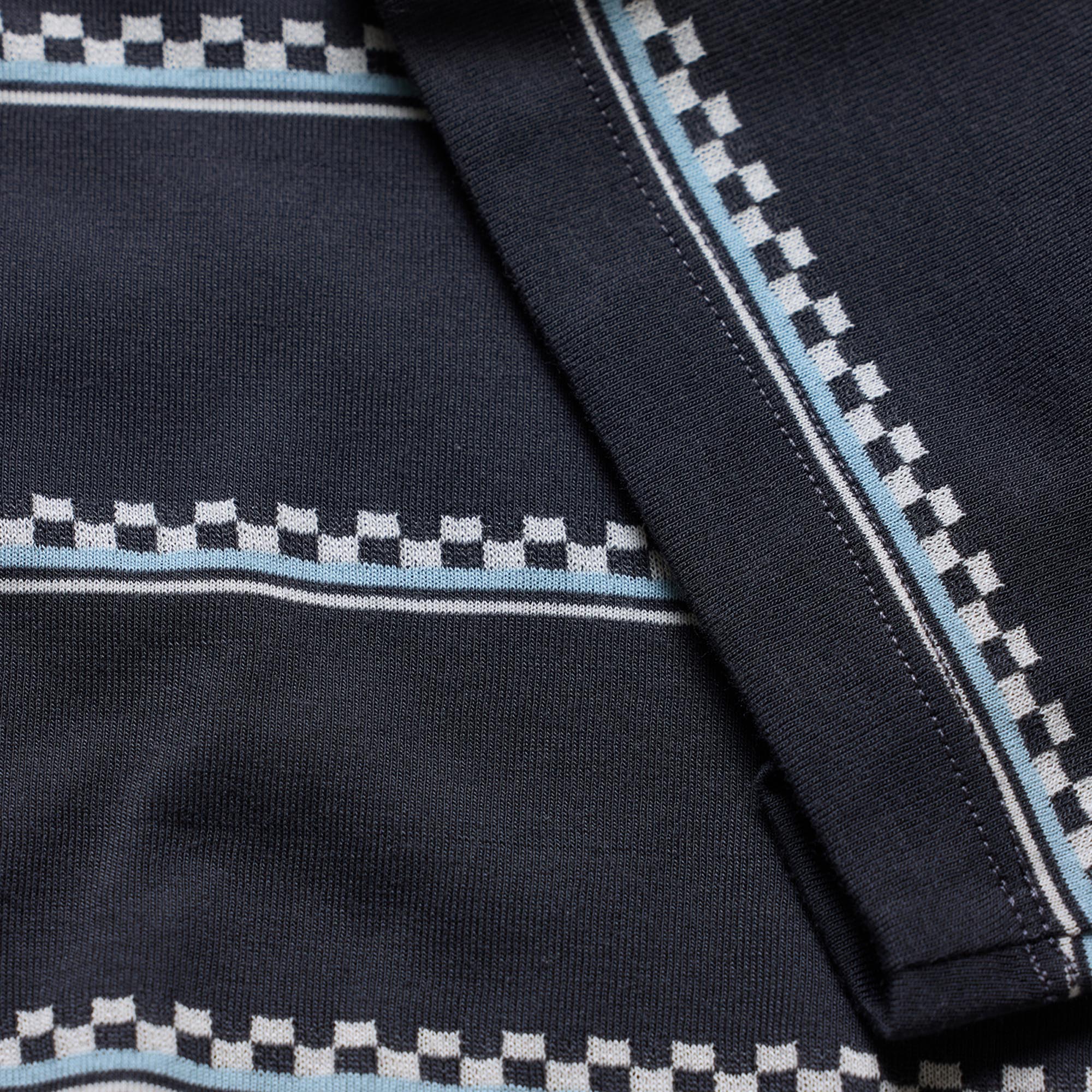 Troy Lee Designs Lilium Ride Checked Out Maillot de vélo à manches courtes pour dames carbone/bleu XL Figure 3