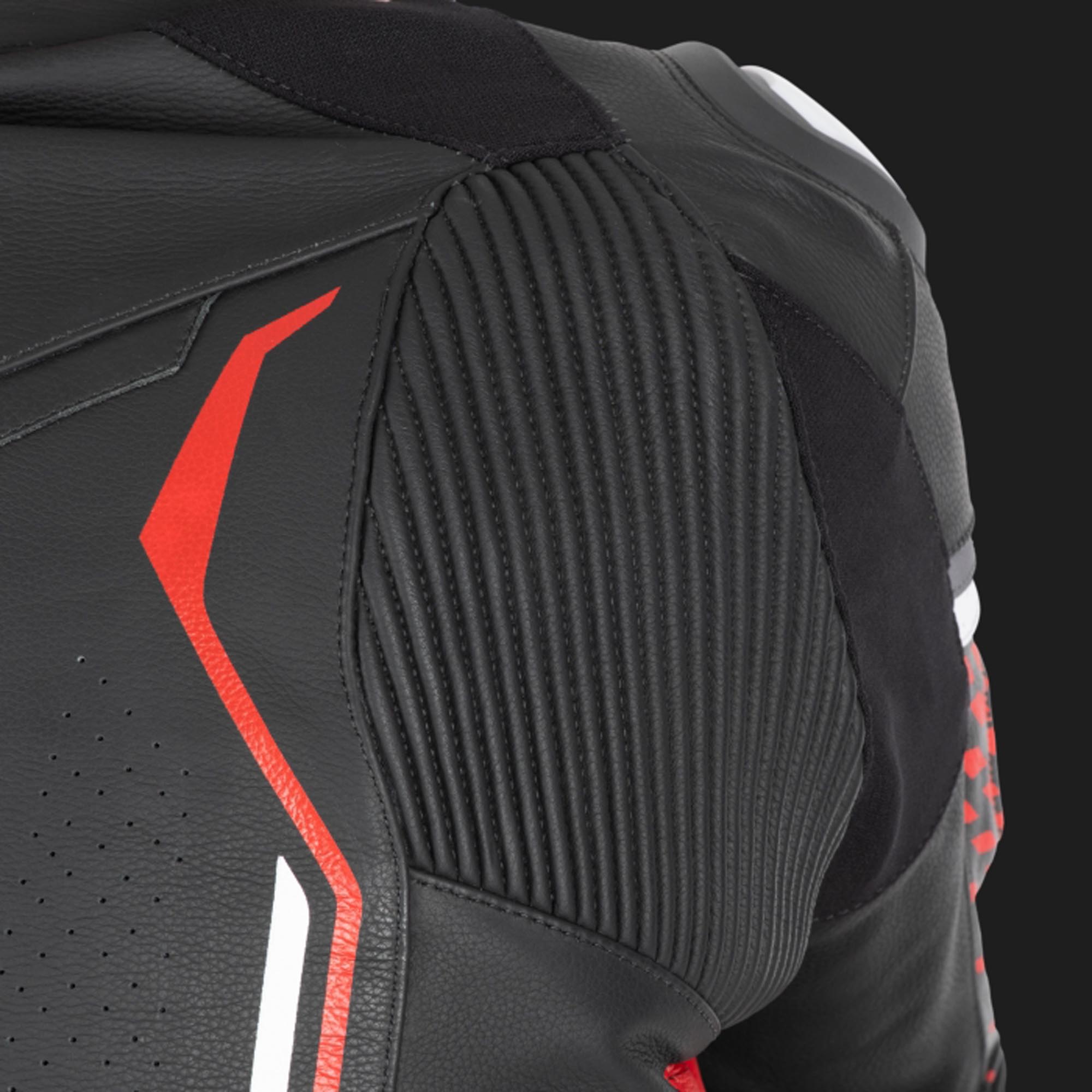 Oxford Nexus 1.0 Jachetă de piele de motocicletă Negru/Roșu 46 Figura 6