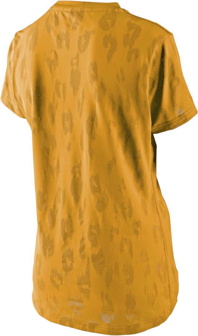 Troy Lee Designs Lilium Jacquard Maillot de vélo pour dames à manches courtes jaune S Figure 2