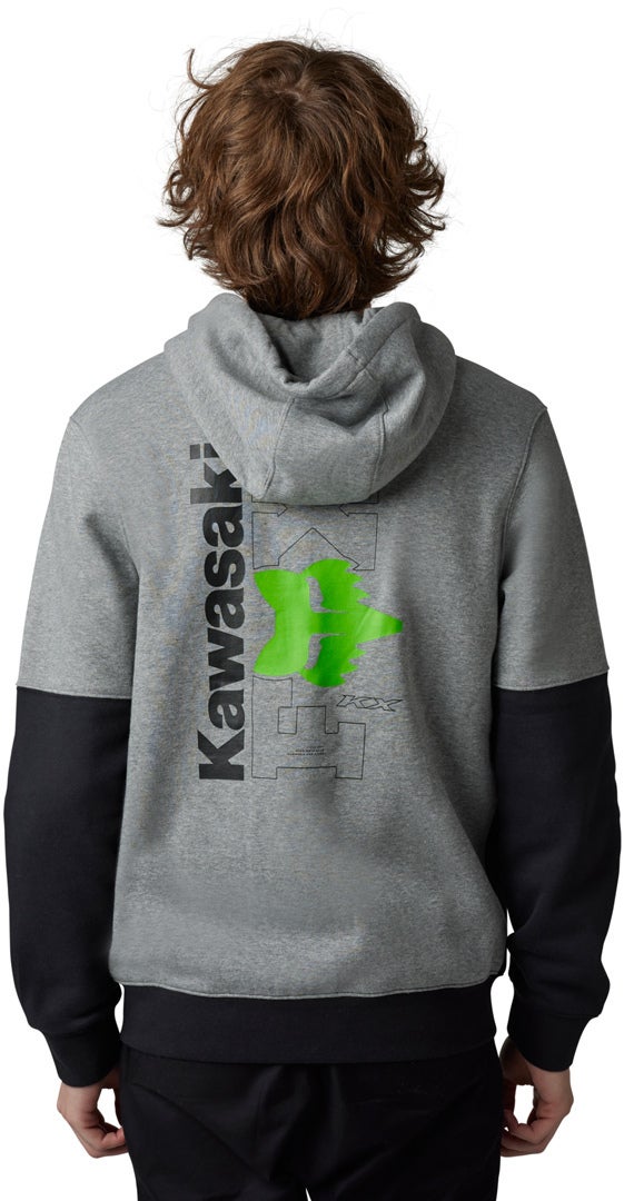 FOX X Kawi Sweat à capuche Zip Gris clair XXL Figure 5