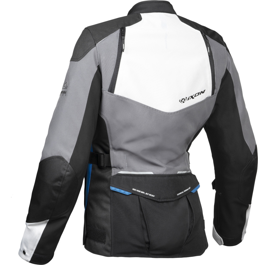 Ixon Balder Damen Motorcycle Textile Jacket black/grey/blue S Figure 2
