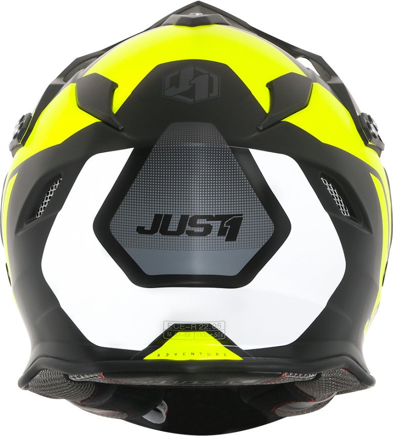 Just1 J34 Pro Tour Motocross hjelm sort mat/neon S (55/56) Figur 3