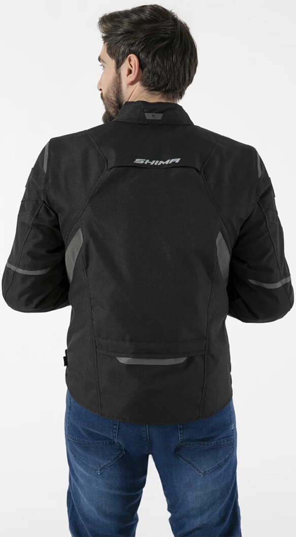 SHIMA Rush 2.0 impermeabile Moto Tessile Giacca nero L Figura 4