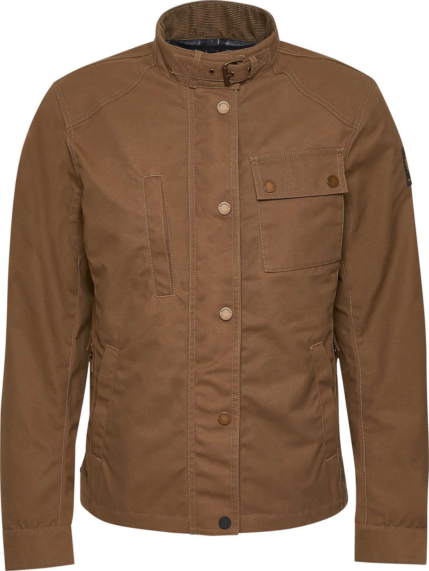 Belstaff Kates Cottage Dames Motorfiets Gewaxte Jas Zand L Figuur 1