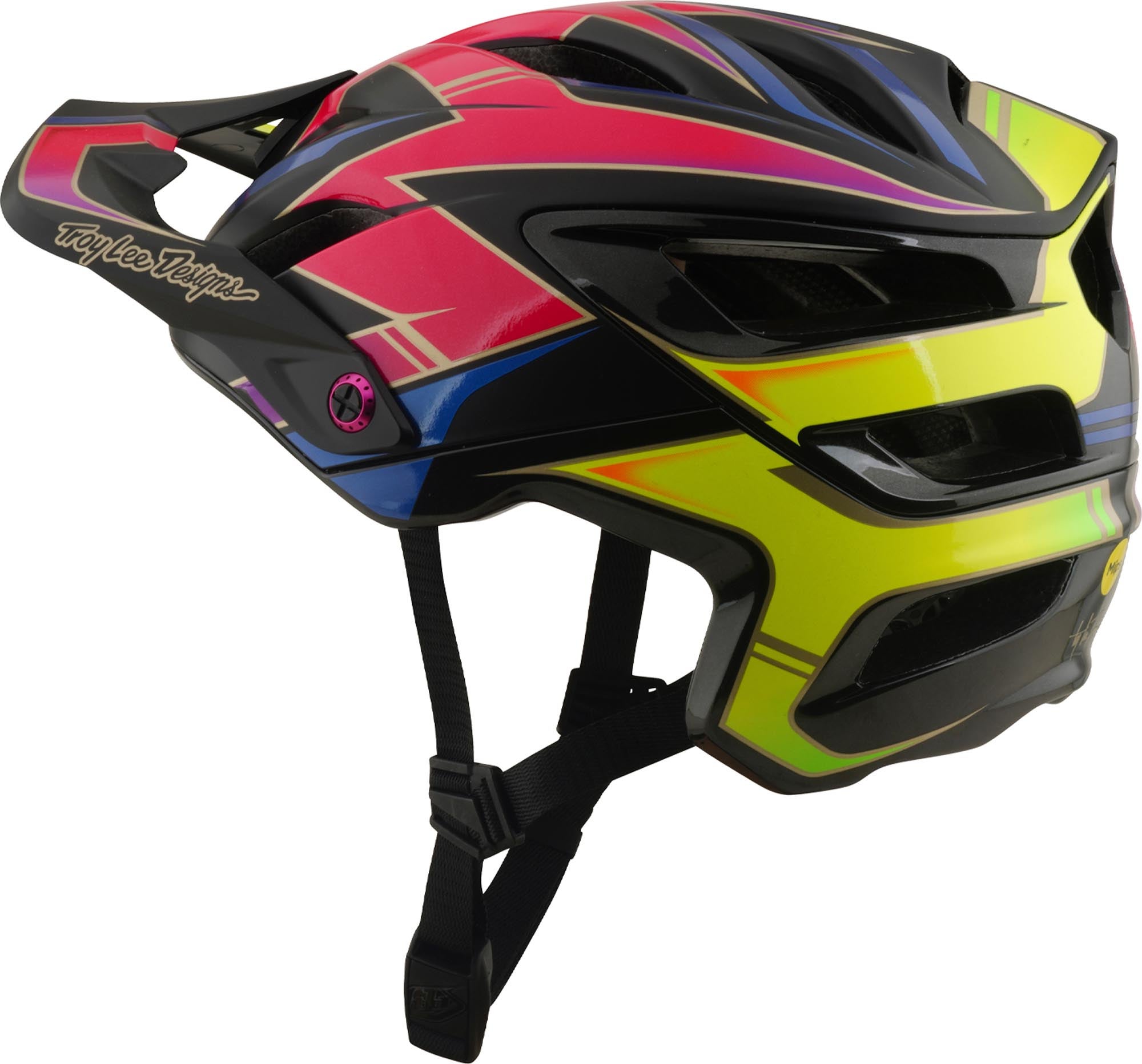 Troy Lee Designs A3 MIPS Electra Cykelhjelm sort/gul/rød XL-XXL (60/63) Figur 6