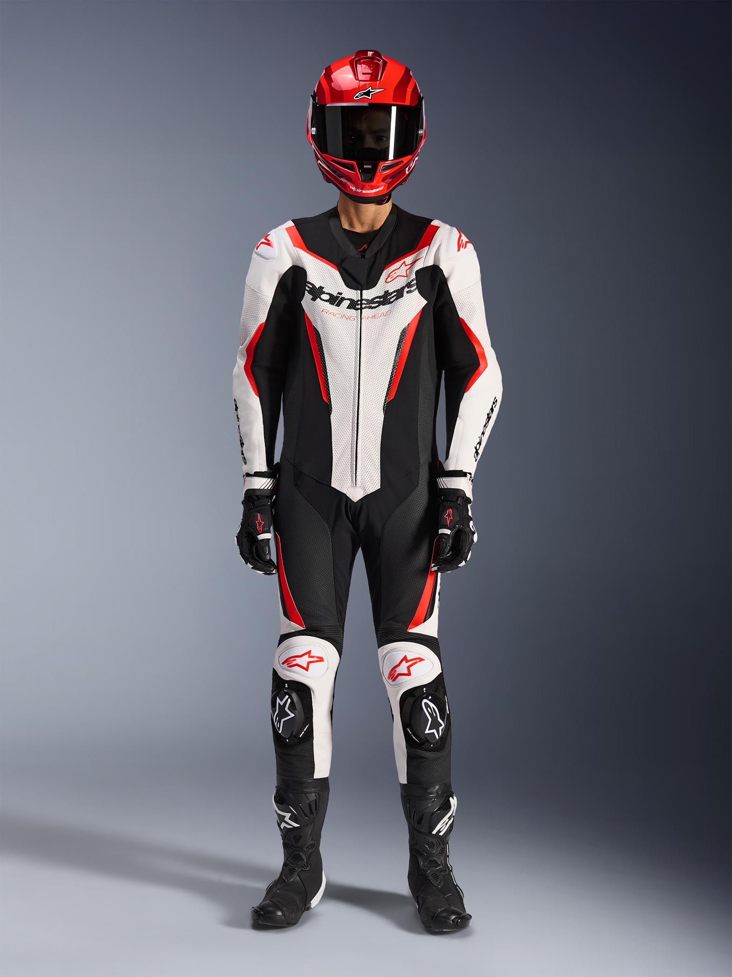 Side view of Alpinestars GP Force V2 1-Piece Motorcycle Leather Suit