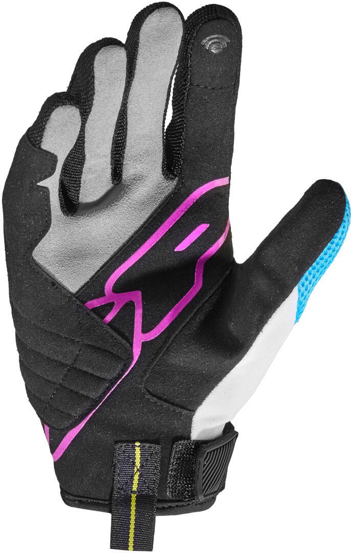 Spidi Flash-R Evo Tex Guanti da moto da donna nero/viola L Figura 3