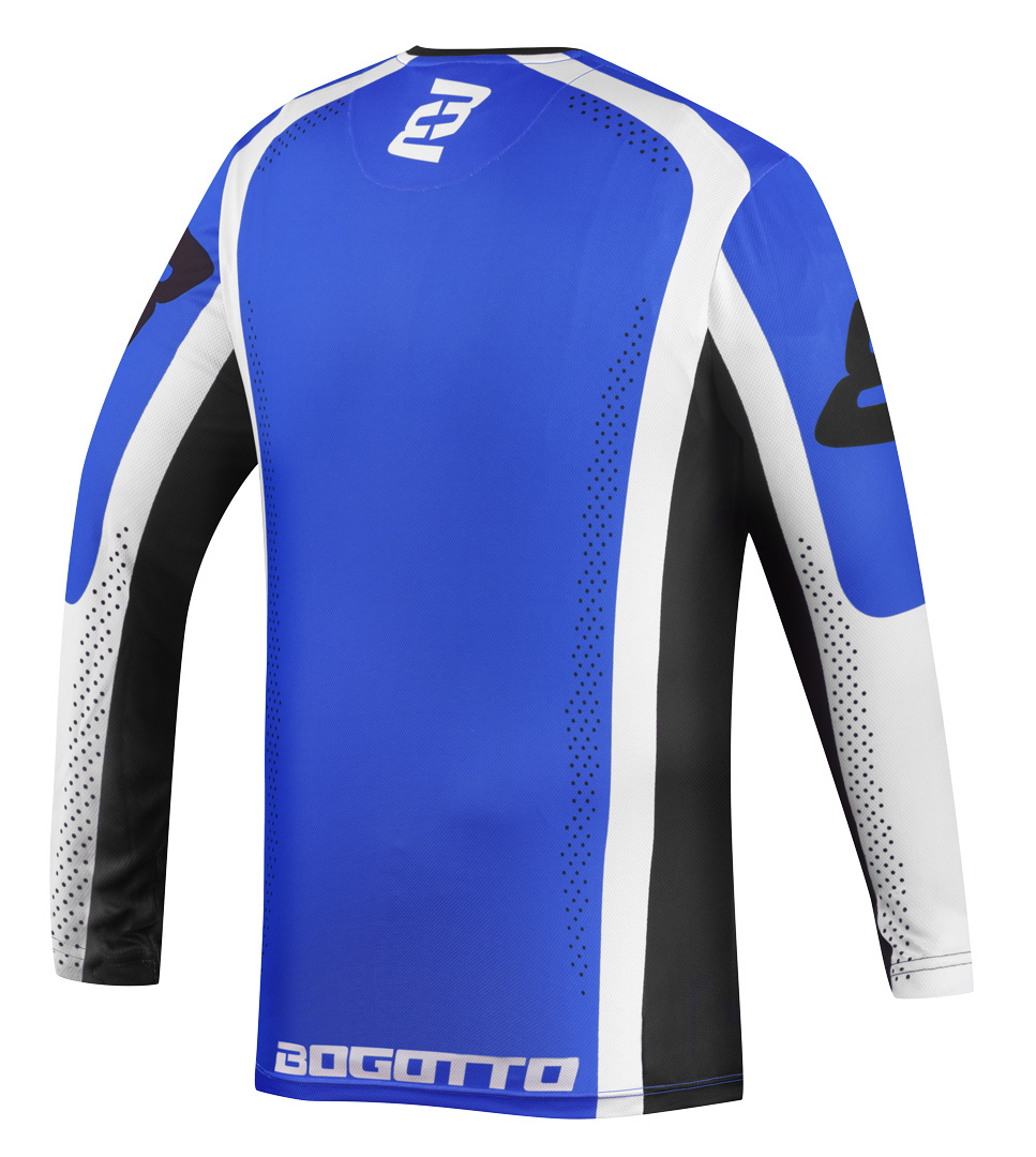 Bogotto Ares-MTN Tricou de motocross Negru/Albastru/Alb XXL Figura 2