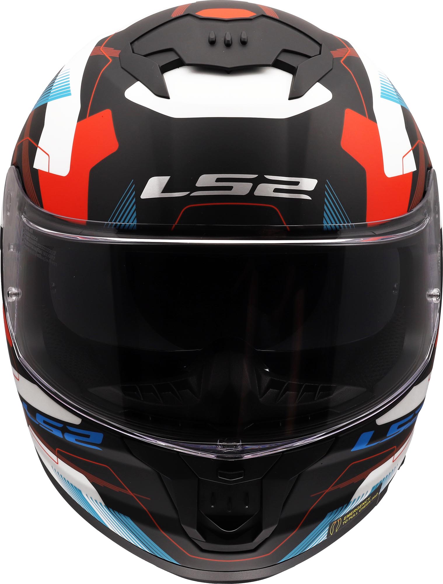 LS2 FF808 Stream II Mika Helm wit/blauw/rood S (55/56) Figuur 10
