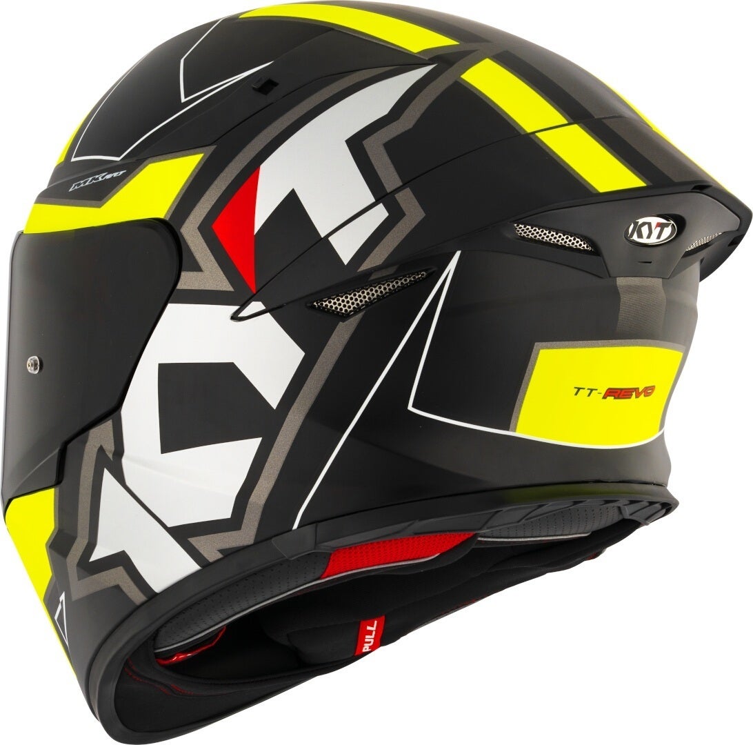 KYT TT-Revo Electron Helm schwarz matt/gelb L (59/60) Abbildung 4