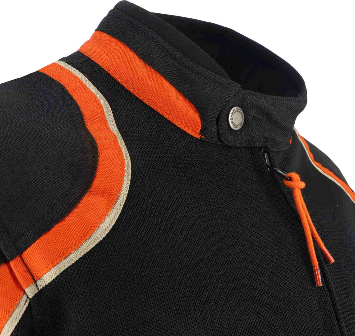 Helstons Phoenix Mesh Motorcycle Textile Jacket black/orange 4XL Figure 5