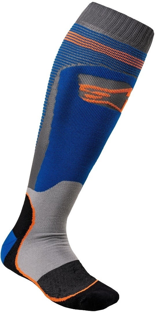 Alpinestars MX Plus-1 Chaussettes Motocross bleu/gris L Figure 1