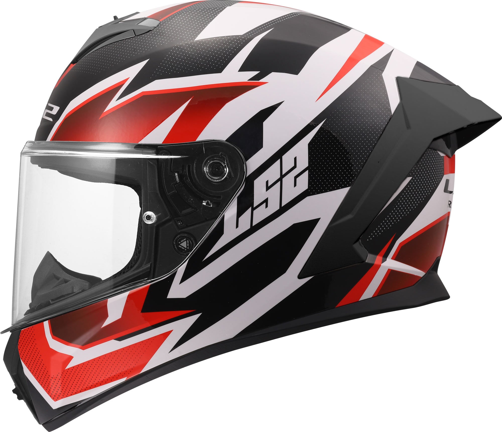LS2 FF820 Rapid III Xtrem Capacete branco/preto/vermelho XXS (51/52) Figura 12
