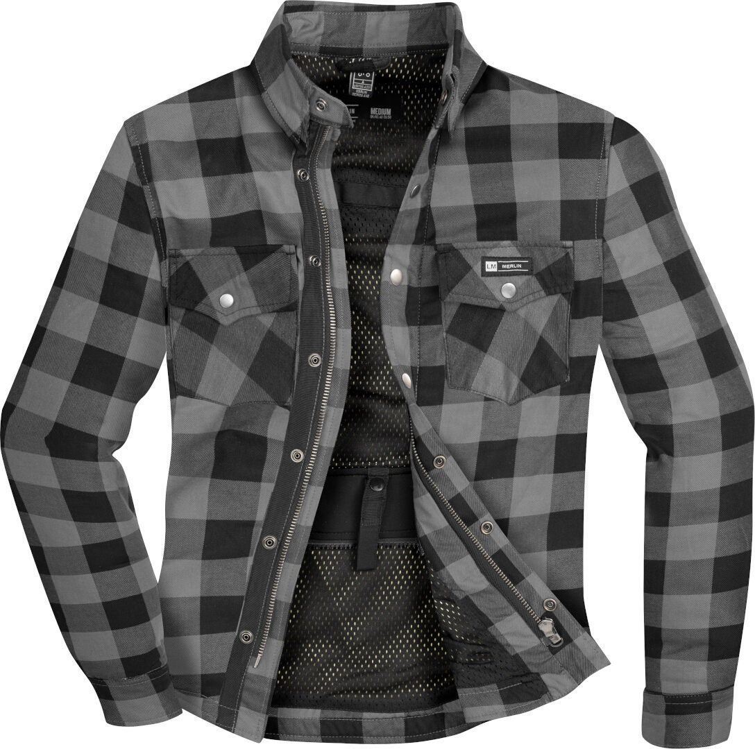 Merlin Axe Camicia da moto nero/grigio 5XL Figura 6