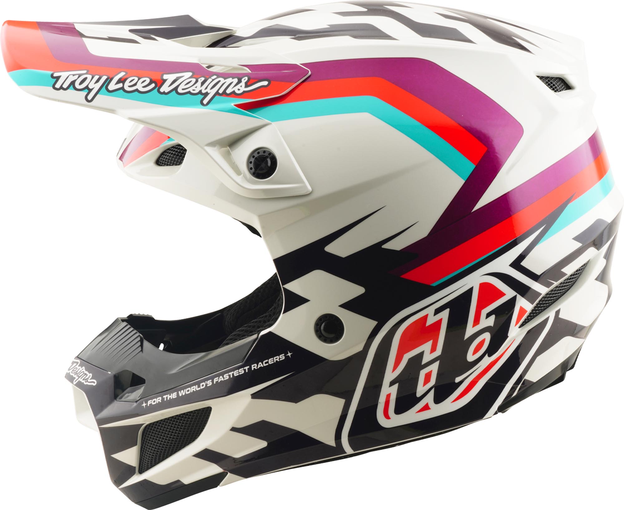 Troy Lee Designs SE5 Polycarbonate MIPS Dash Motocross Helmet purple/white M (57/58) Figure 7