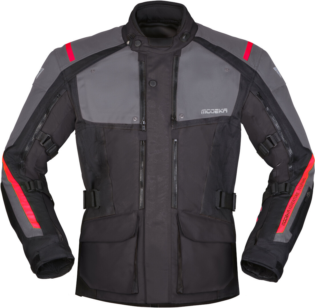 Modeka Varus waterproof Motorcycle Textile Jacket black/dark grey 3XL Figure 1