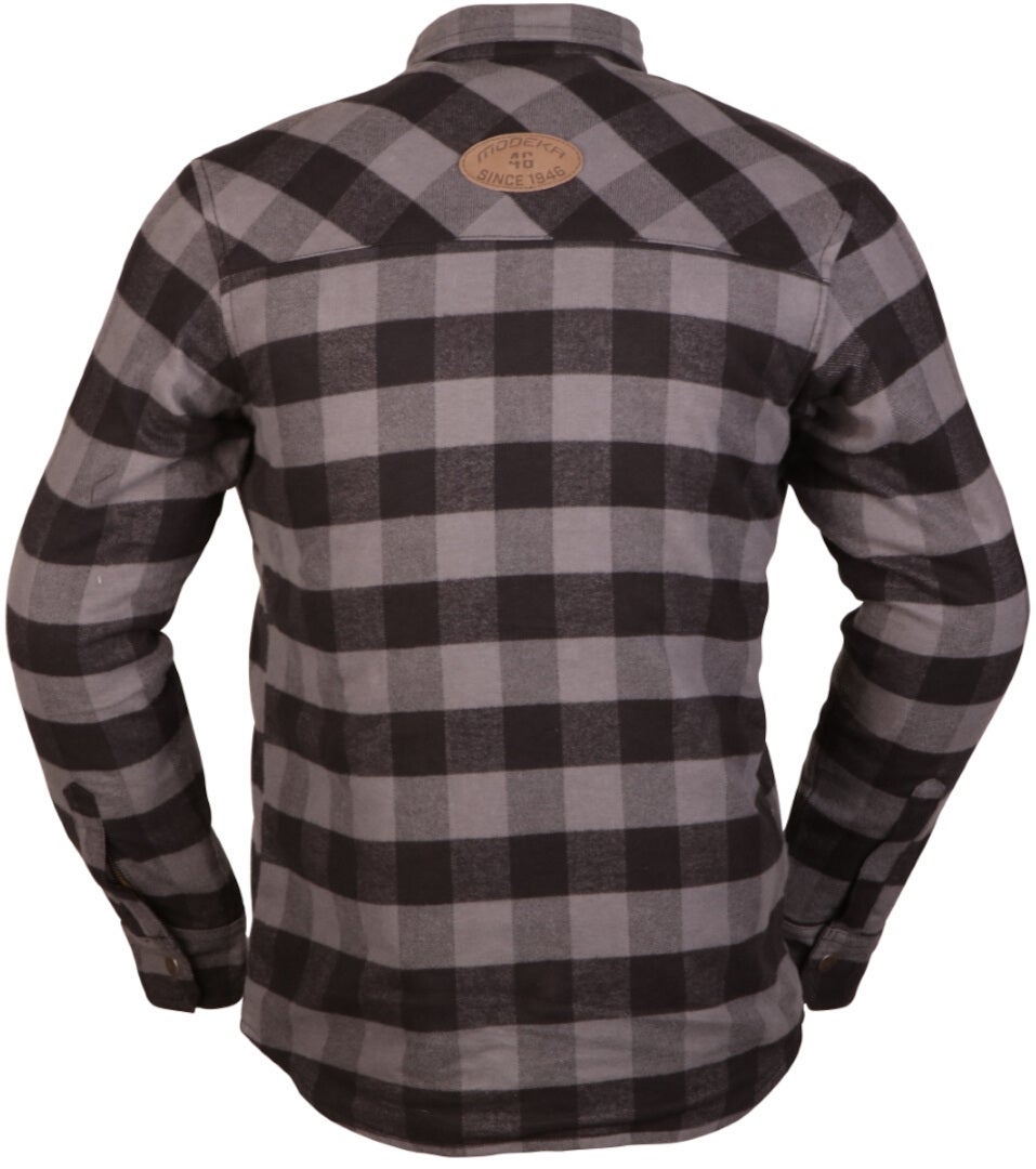Modeka Nooner Chemise moto Gris/Noir 5XL Figure 2